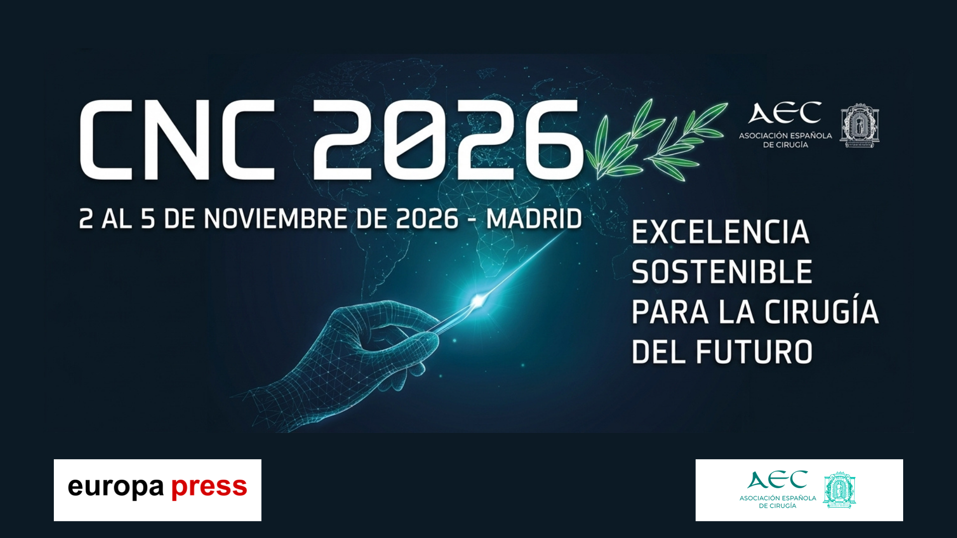 Europa Press destaca el Congreso Nacional de Cirugía 2026 de la AEC y su apuesta por el futuro de la especialidad